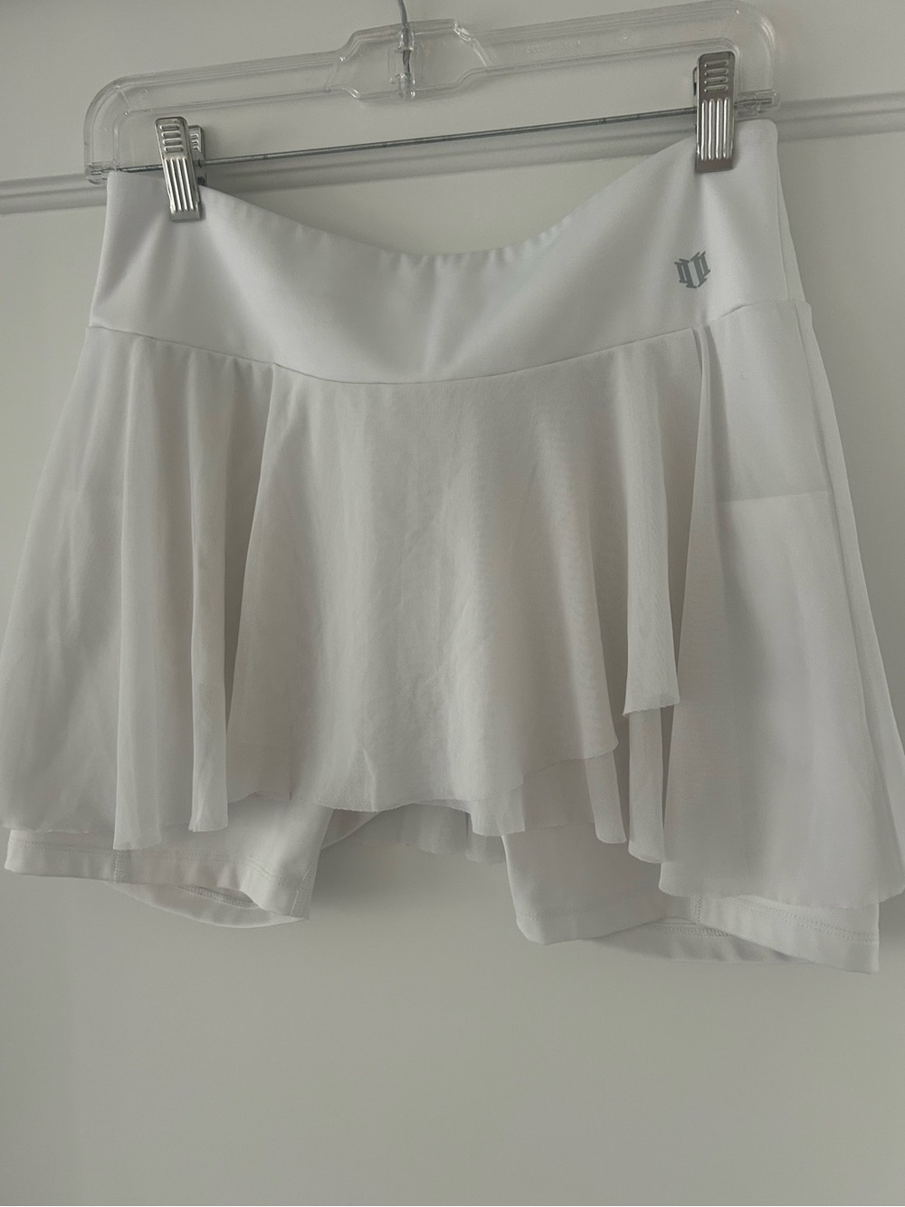 Eleven by Venus Williams White Athletic Skort with Flowy Overlay